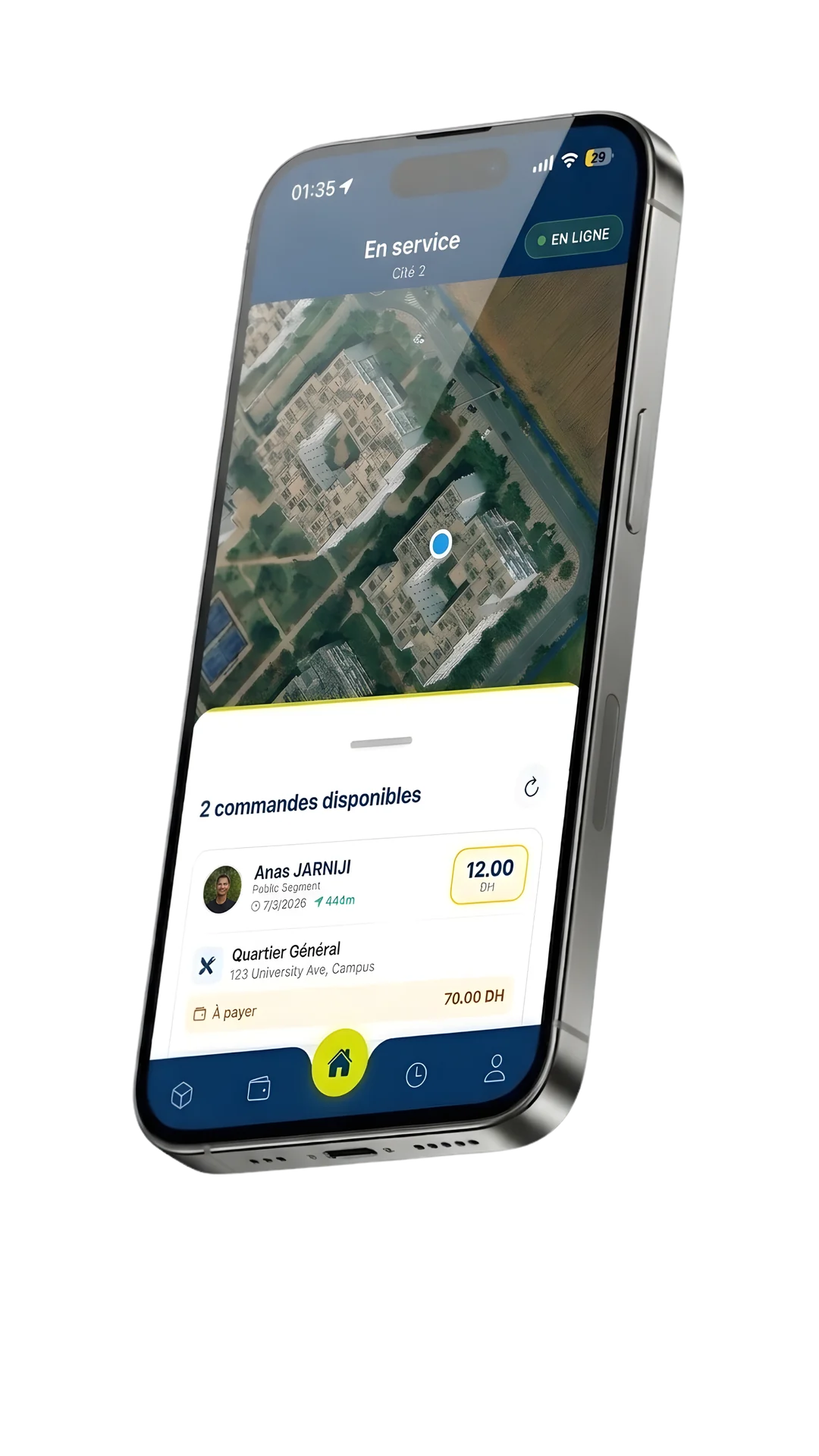 Forlik Courier App Interface